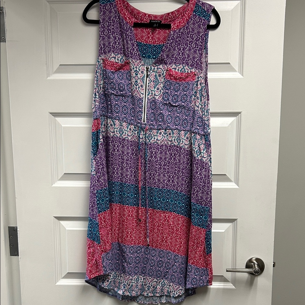 Torrid Multicolor Sleeveless Dress